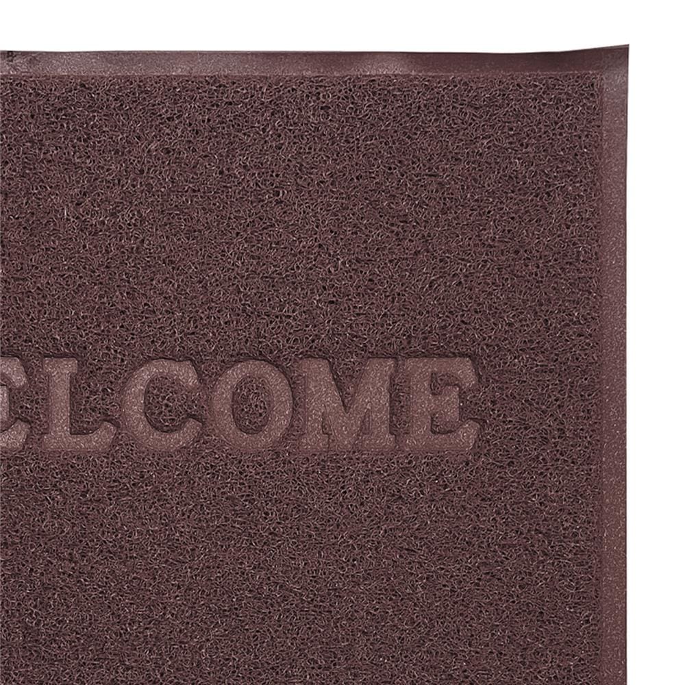 พรมเช็ดเท้าดักฝุ่น HOME LIVING STYLE S.WELCOME 60X80 ซม. สีน้ำตาล