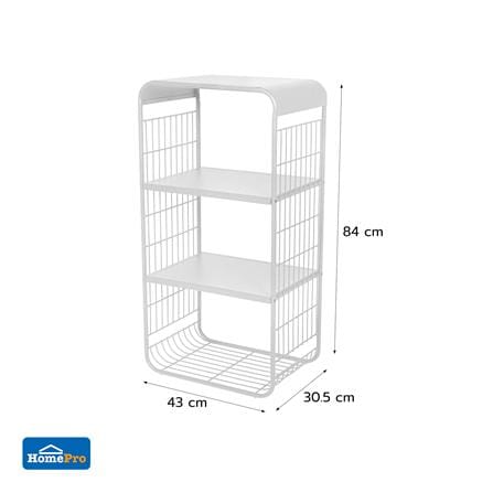 ชั้นวางของ 3 ชั้น STACKO MELLOW 43X30.5X84 ซม. สีขาว_6