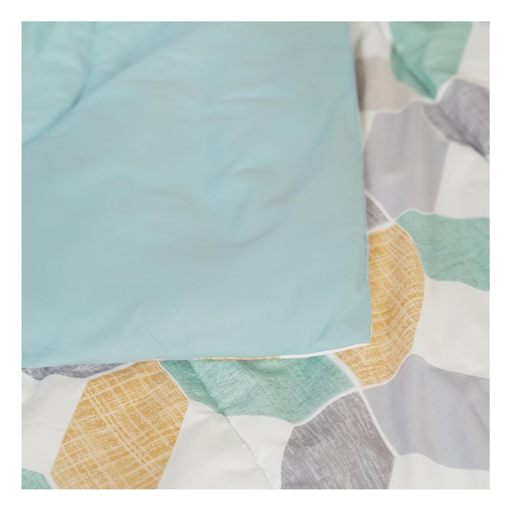ชุดผ้าปูที่นอน 6 ฟุต (ชุด 6 ชิ้น) HOME LIVING STYLE OCTAGON สี GREEN