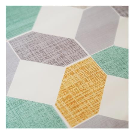 ชุดผ้าปูที่นอน 6 ฟุต (ชุด 6 ชิ้น) HOME LIVING STYLE OCTAGON สี GREEN_5