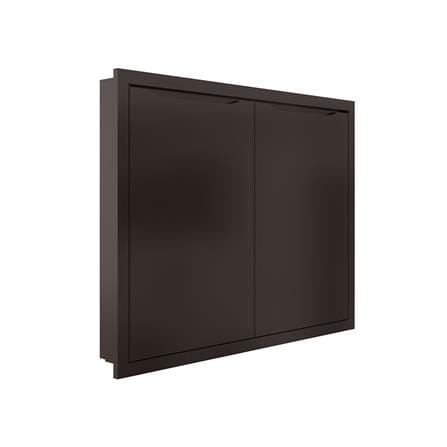 บานซิงค์คู่ MJ ECO 86x66 ซม. สี DARK CHOCOLATE_1
