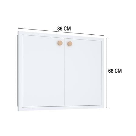 บานซิงค์คู่ MJ DOT 86x66 ซม. สี WHITE_5