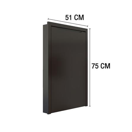 บานถังแก๊ส MJ ECO 75x51 cm. สี DARK CHOCOLATE_3