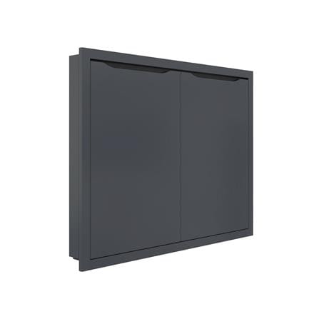 บานซิงค์คู่ MJ ECO 86x66 ซม. สี GREY GRAPHITE_1