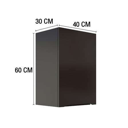 ตู้แขวนเดี่ยว MJ ECO 40x60 ซม. สี DARK CHOCOLATE_5