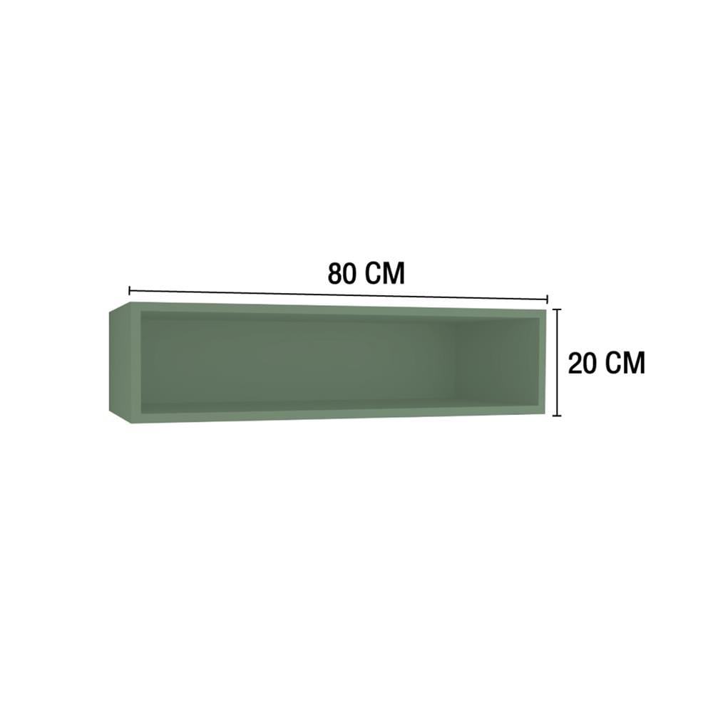 กล่องแขวนเสริม MJ DOT 80x20 ซม. สี MATCHA