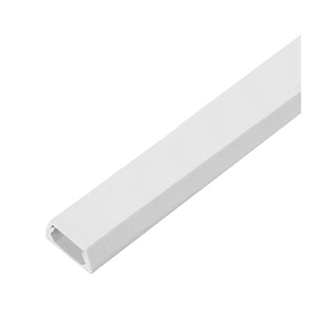 รางเดินสายไฟฟ้าคางหมู UPVC HACO 21X10 มม. 2 ม. สีขาว_0
