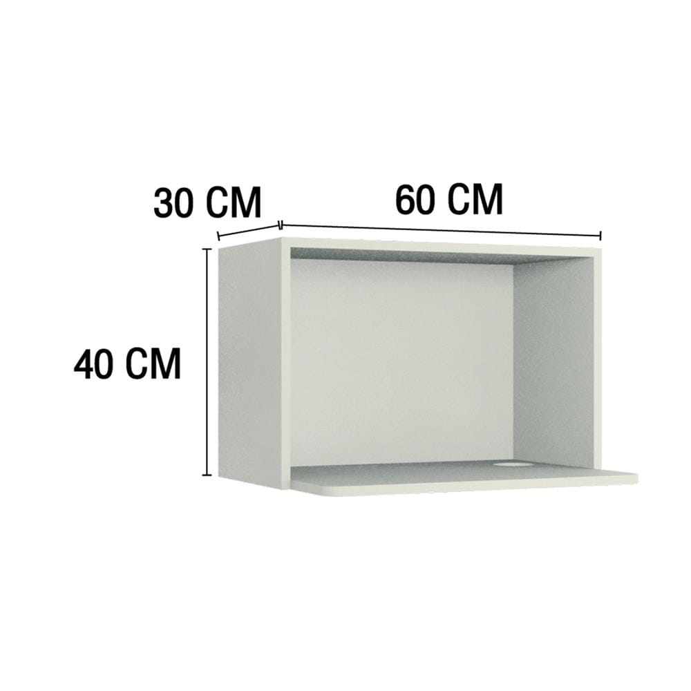 ตู้แขวนไมโครเวฟ MJ ECO 60x40 ซม. สี OFF WHITE