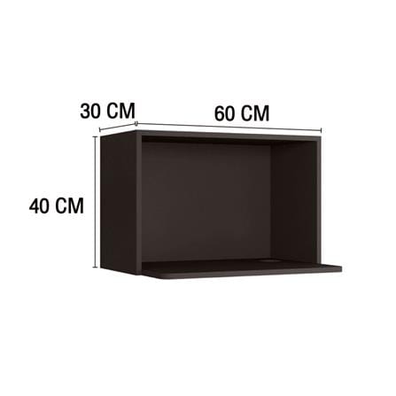 ตู้แขวนไมโครเวฟ MJ ECO 60x40 ซม. สี DARK CHOCOLATE_4