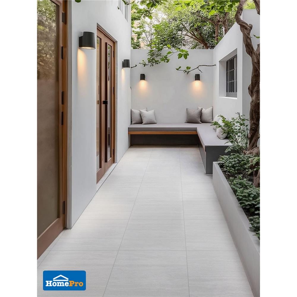 กระเบื้องพื้นพอร์ซเลน 60x60 ซม. COTTO คิม ขาว PM 1.44 ตร.ม.