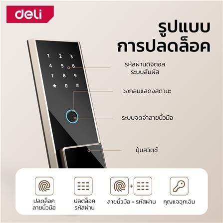 ตู้นิรภัย FINGERPRINT DELI ET595-BK-01 สีดำ_5