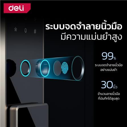 ตู้นิรภัย FINGERPRINT DELI ET595-BK-01 สีดำ_8