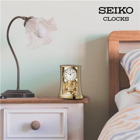 นาฬิกาตั้งโต๊ะ SEIKO CLOCKS QXN227G 10.5X7.8 นิ้ว สีทอง_2