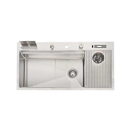 ซิงค์ฝัง 1 หลุม HAFELE AQUADOMINION 495.39.562 สีเงิน_1