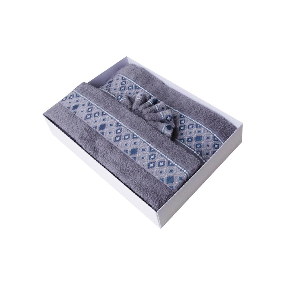 ผ้าขนหนู GIFT SET FROLINA CHARISMA GRANDEUR สี GREY