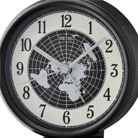 นาฬิกาตั้งโต๊ะ SEIKO CLOCKS QHE067K 4.1X3.9 นิ้ว สีดำ_1