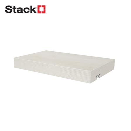 แผ่นชั้นไม้ซ่อนขาพร้อมไฟ STACKO LUMIFLEX 40X24X5 ซม. สีโรมัน ไวท์