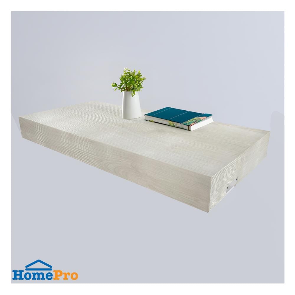 แผ่นชั้นไม้ซ่อนขาพร้อมไฟ STACKO LUMIFLEX 60X24X5 ซม. สีโรมัน ไวท์