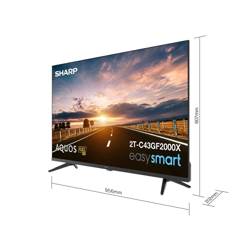 ทีวีแอลอีดี 43 นิ้ว SHARP (FULL HD, LED, SMART TV) 2T-C43GF2000X