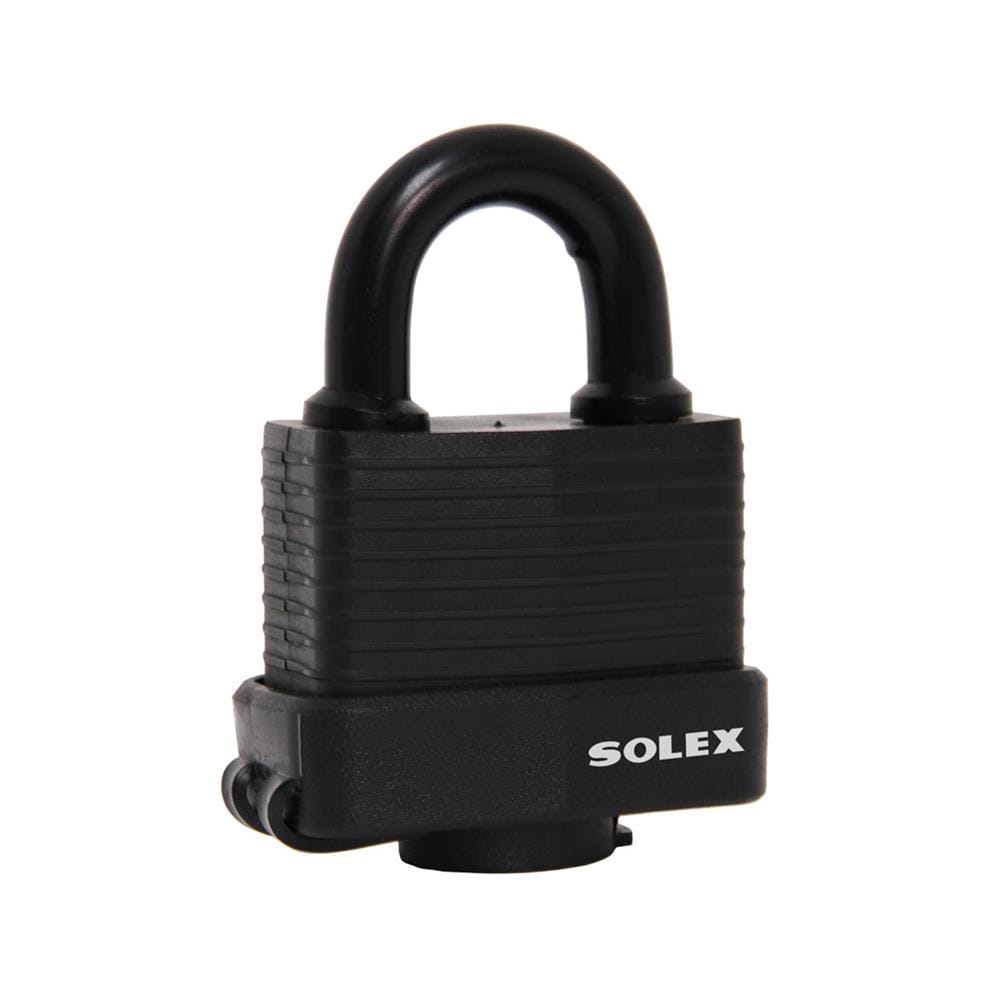 กุญแจสปริง SOLEX LM65WP 65 มม. สีดำ