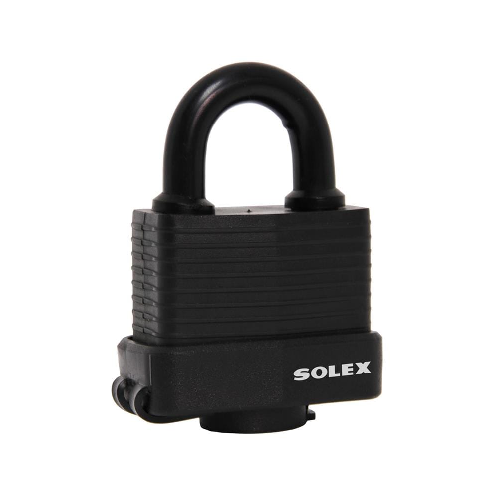 กุญแจสปริง SOLEX LM50WP 50 มม. สีดำ