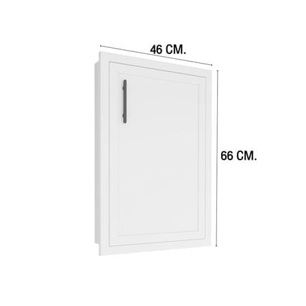 บานซิงค์เดี่ยว MJ SLIM SHAKER 46x66 ซม. สี WHITE PEARL_3