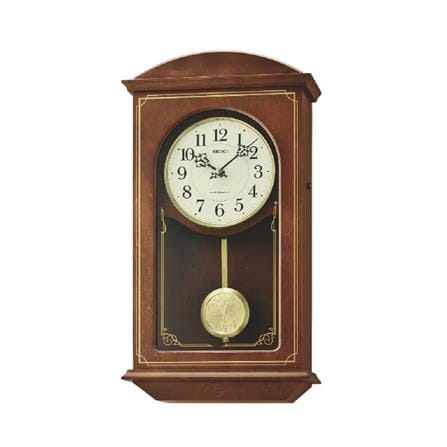 นาฬิกาตั้งโต๊ะ SEIKO CLOCKS QXM610B 18.1X9.6 นิ้ว สีน้ำตาล_0