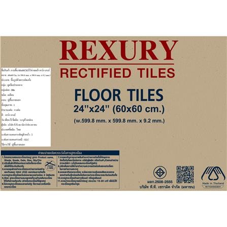 กระเบื้องพื้น 60x60 ซม. DURAGRES อีโค่ เซลต้า เทาเข้ม A 1.44 ตร.ม._6