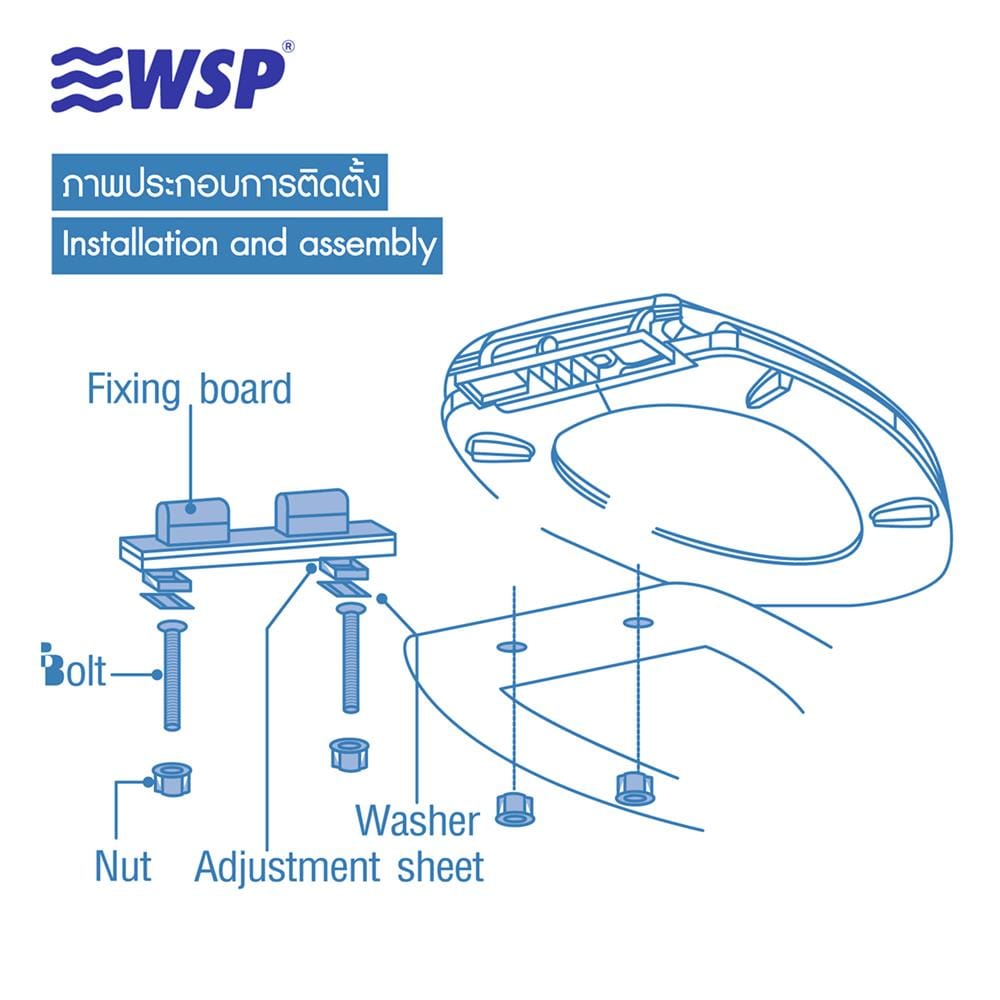 ฝารองนั่ง SLOW CLOSE WSP TS4-5
