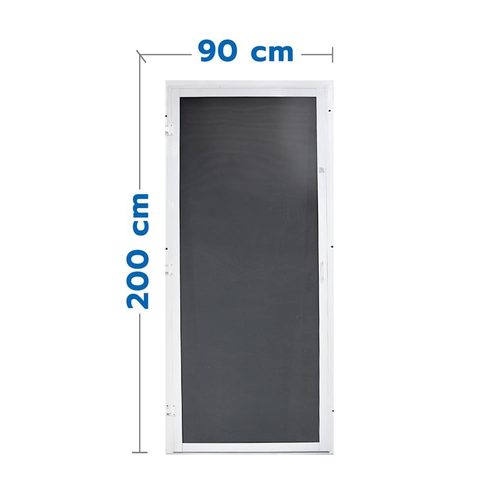 ประตูบานเปิด มุ้งสเตนเลส S.D.BRILLIANT 90x200 ซม. สีขาว