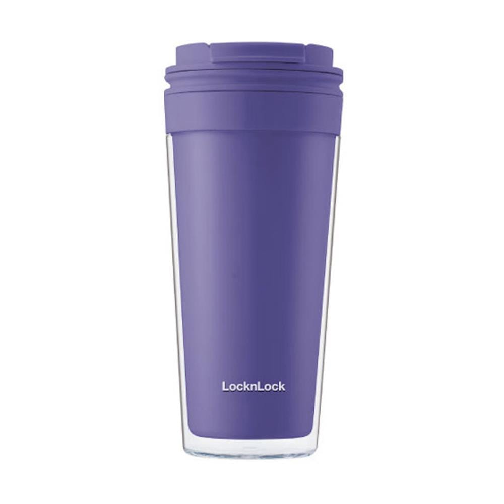 แก้วน้ำ LOCKNLOCK DOUBLE WALL HAP519 580 มล. สีน้ำเงิน