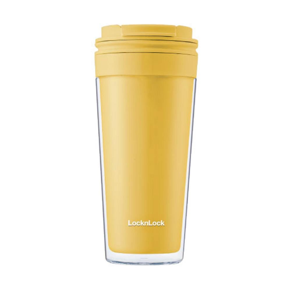 แก้วน้ำ LOCKNLOCK DOUBLE WALL HAP519 580 มล. สีเหลือง