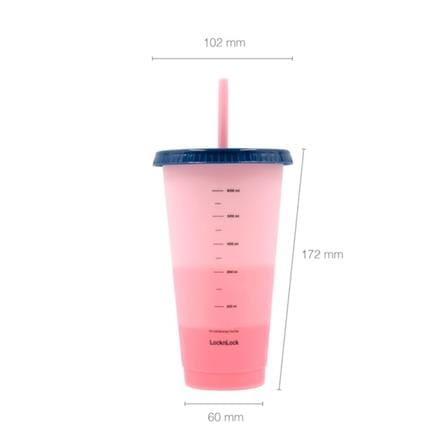 ชุดแก้วน้ำ LOCKNLOCK COLOR CHANGE CUP SET 700 มล. แพ็ก 4 ชิ้น_8