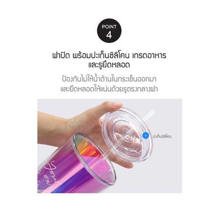 แก้วน้ำ LOCKNLOCK DOUBLEWALL 720 มล. หลากสี_7