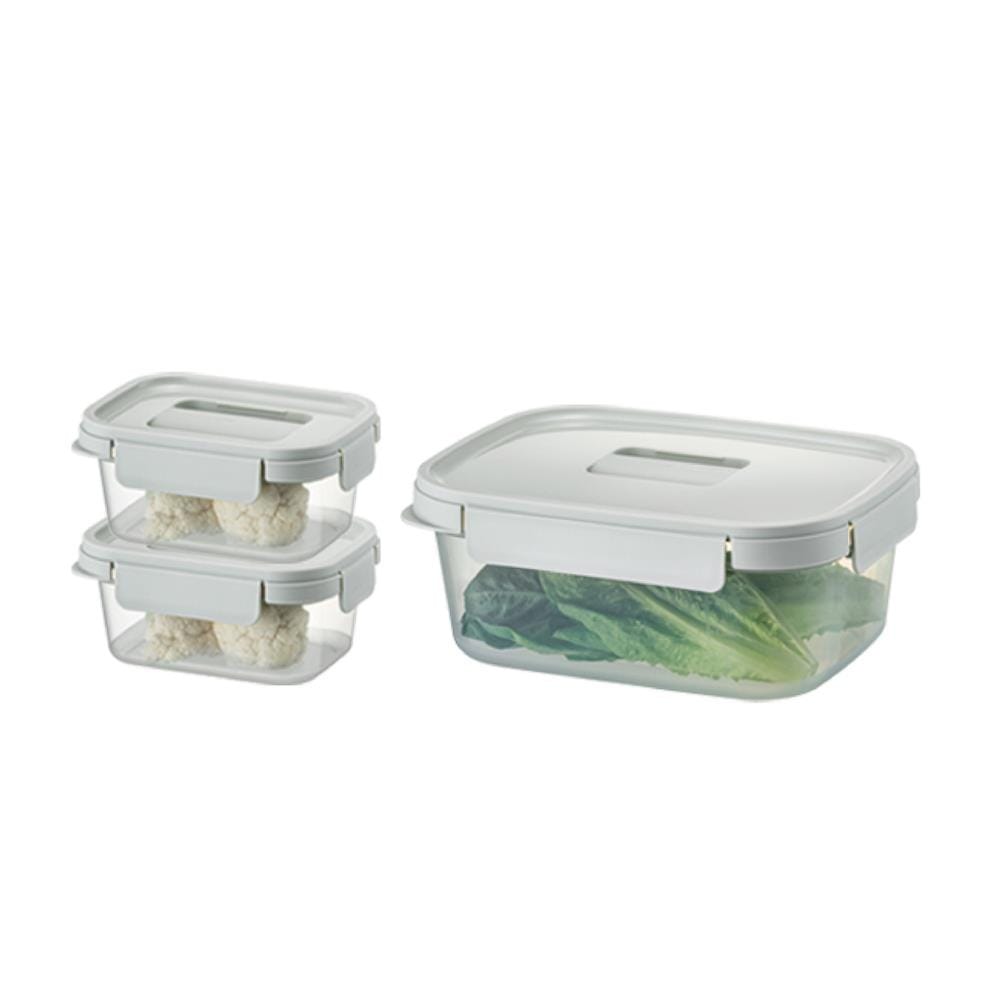 ชุดกล่องอาหาร LOCKNLOCK CHAK CHAK 2.7 ลิตร(1 ชิ้น)+500 มล.(2 ชิ้น) สีมิ้นต์