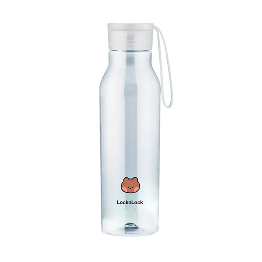 ขวดน้ำพลาสติก TRITAN LOCKNLOCK LINE FRIEND 550 มล. สีขาว/ใส