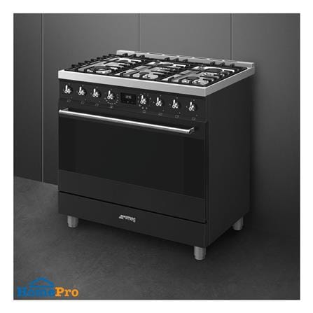 เตาปรุงอาหารแก๊ส SMEG C9GMMB2 สีดำ_4