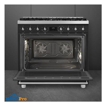 เตาปรุงอาหารแก๊ส SMEG C9GMMB2 สีดำ_6