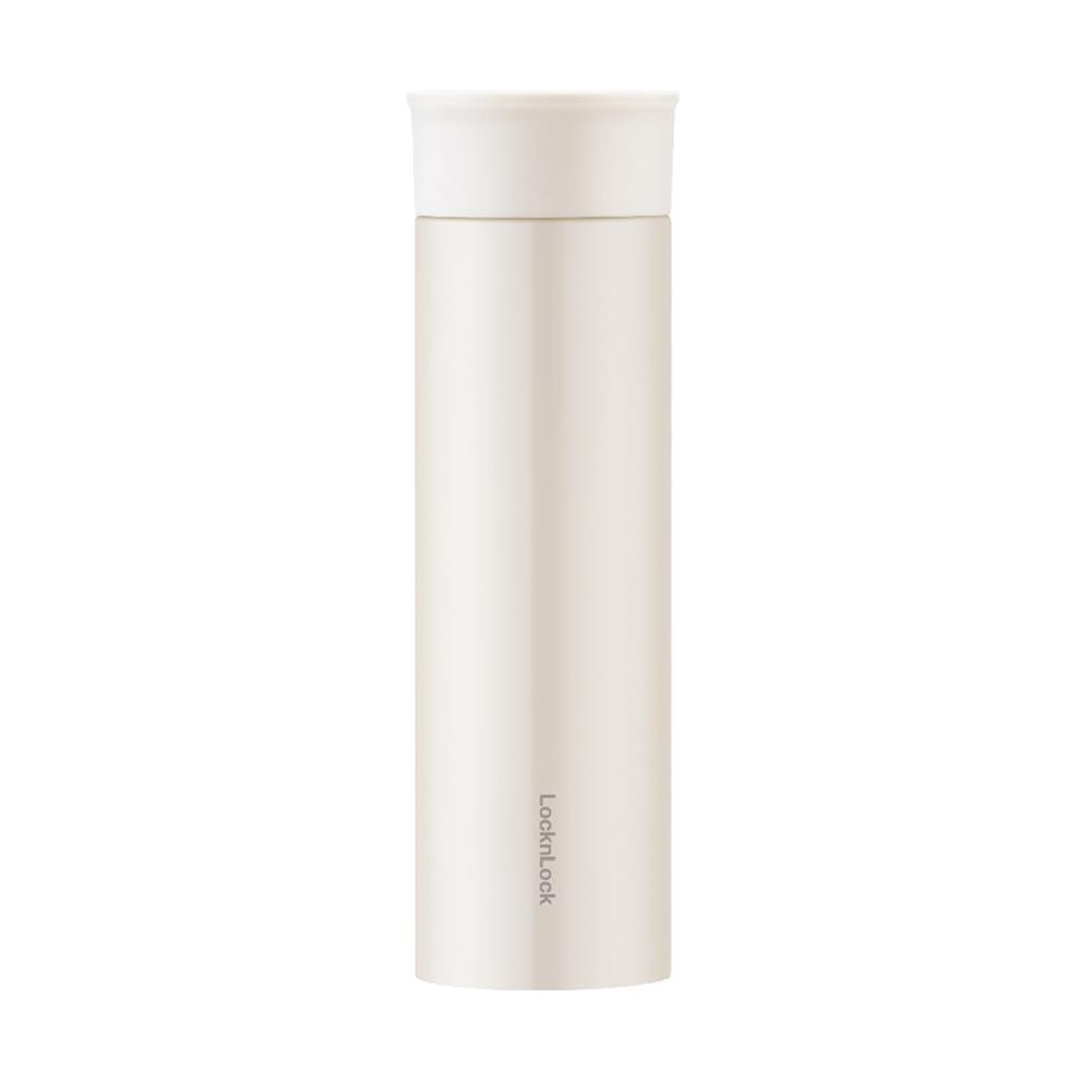 กระบอกน้ำสุญญากาศ LOCKNLOCK MOUSSE TUMBLER LHC4261IVY 400 มล. สีครีมงาช้าง
