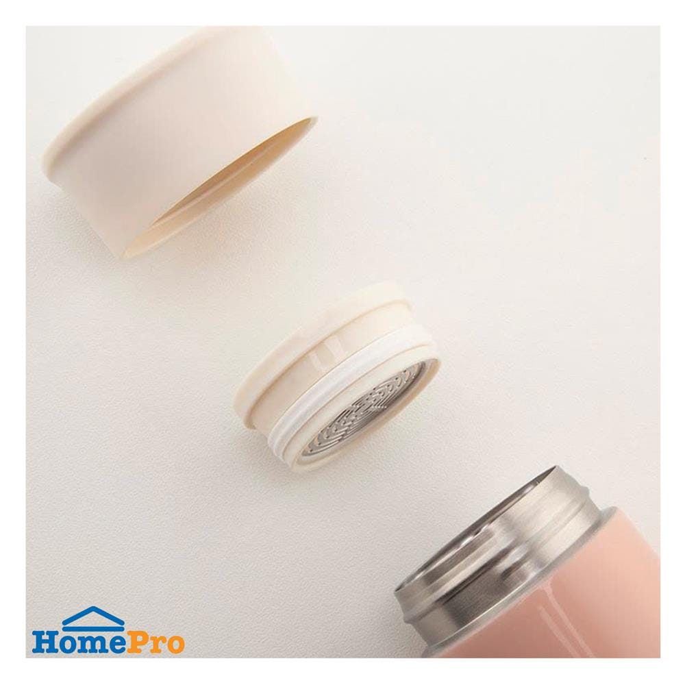 กระบอกน้ำสุญญากาศ LOCKNLOCK MOUSSE TUMBLER LHC4261PIK 400 มล. สีชมพู