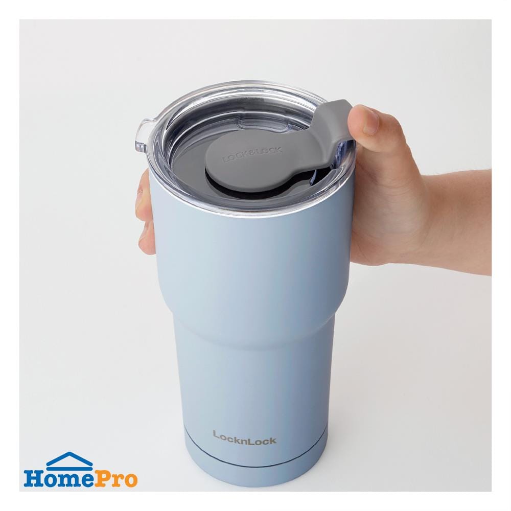 แก้วน้ำสุญญากาศ LOCKNLOCK PURE TUMBLER 0.7 ลิตร สีฟ้า