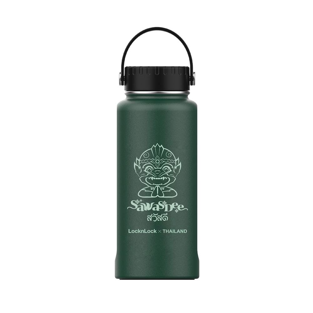 กระติกสุญญากาศ 0.89 ลิตร LOCKNLOCK RIGA HANDLE TUMBLER สีเขียว