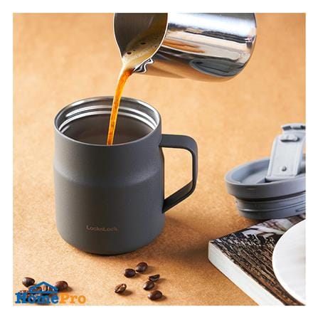 กระติกสุญญากาศ LOCKNLOCK METRO MUG 370 มล. สีเทาเข้ม_2