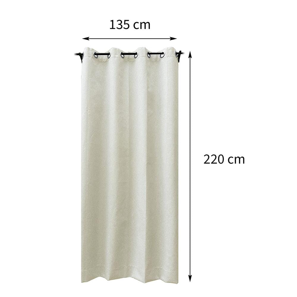 ผ้าม่าน EYELET HOME LIVING STYLE PALE UV 135X220 ซม. สีเบจ