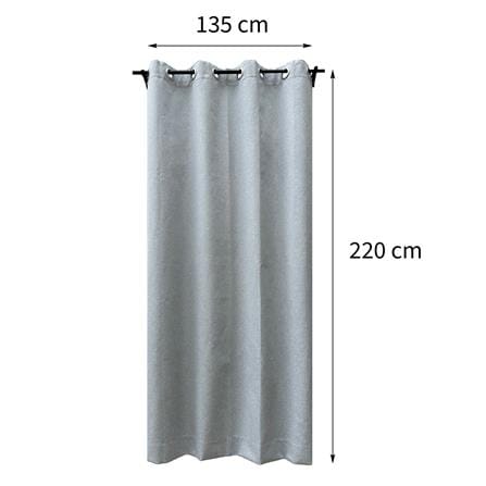 ผ้าม่าน EYELET HOME LIVING STYLE PALE UV 135X220 ซม. สีเทาอ่อน_6