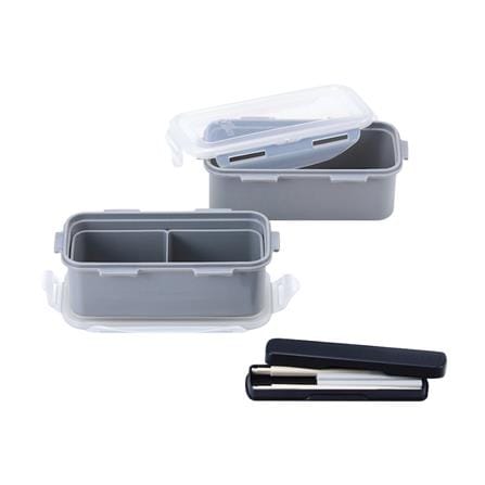ชุดกล่องอาหาร LOCKNLOCK HPL762CD สีเทา_1