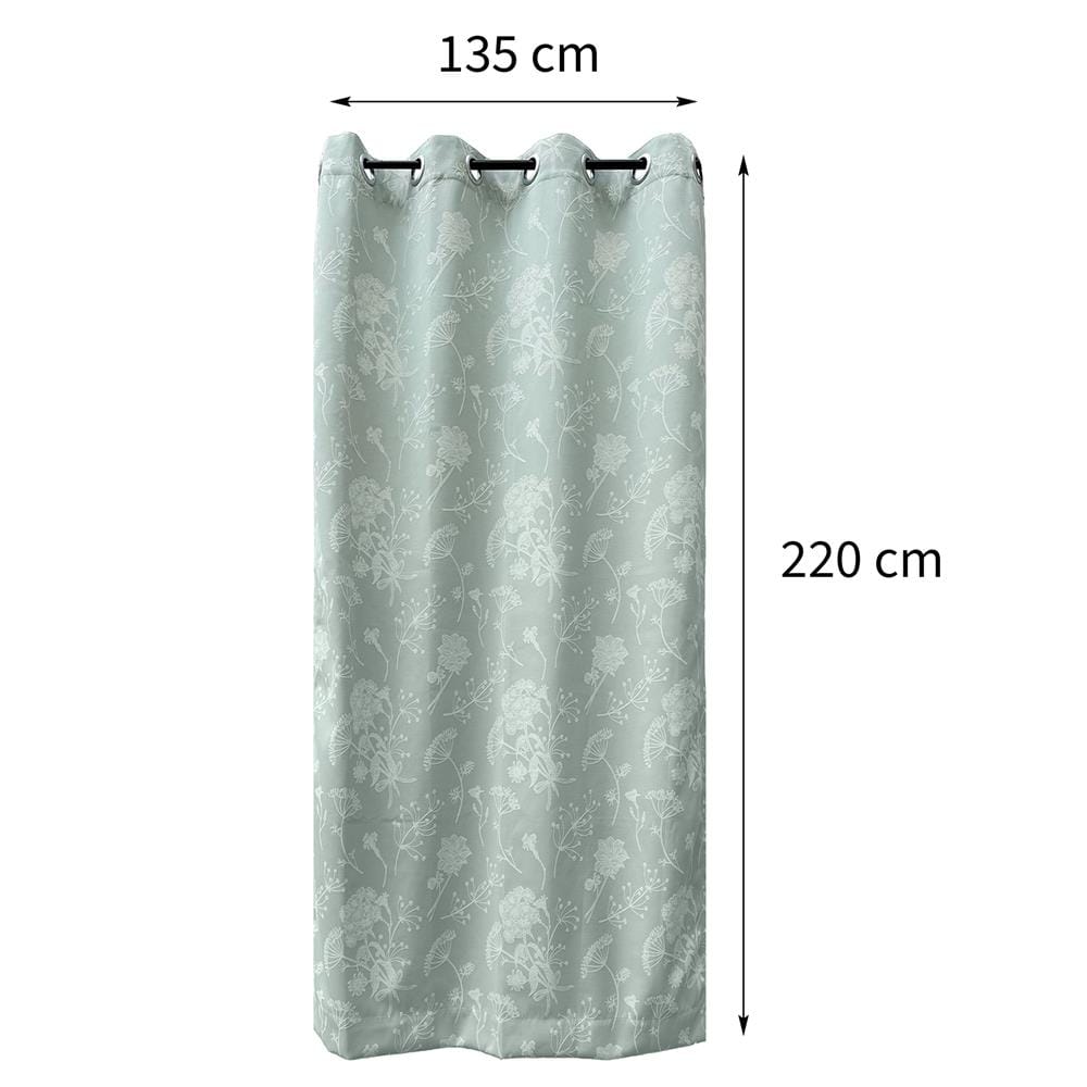 ผ้าม่าน EYELET HOME LIVING STYLE BLOOM UV 135X220 ซม. สีเขียว