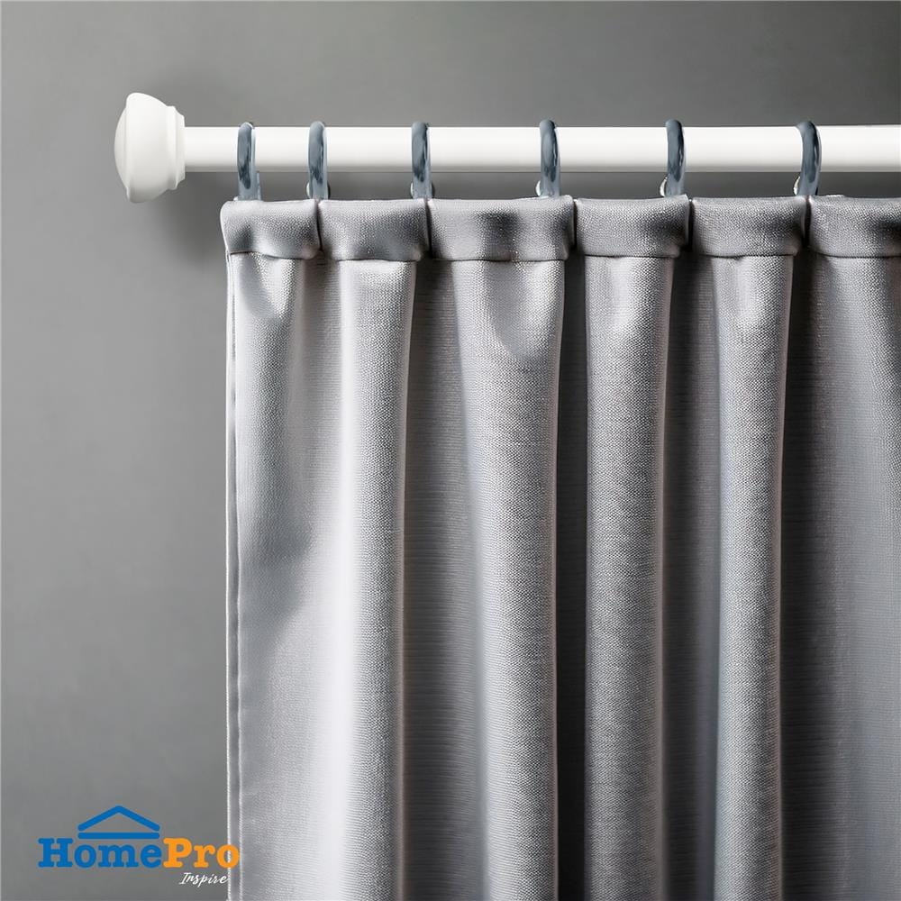 รางเหล็ก ยืดหด HOME LIVING STYLE ENDCAP 110-210 ซม. สีขาว