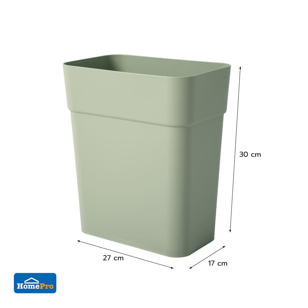 ถังขยะเหลี่ยม ACCO CIRCULAR 10 ลิตร สีเขียว