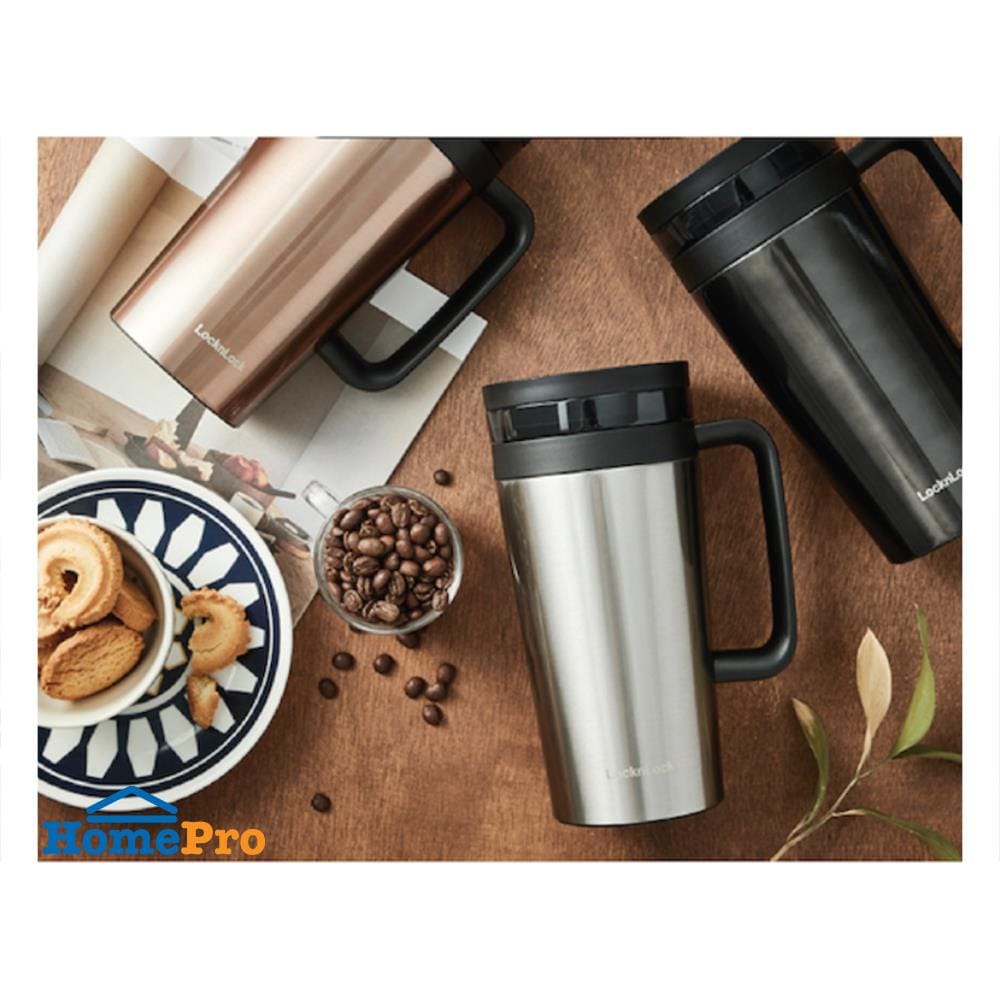 แก้วน้ำสุญญากาศพร้อมฝา LOCKNLOCK COFFEE FILTER MUG 580 มล. สีทอง